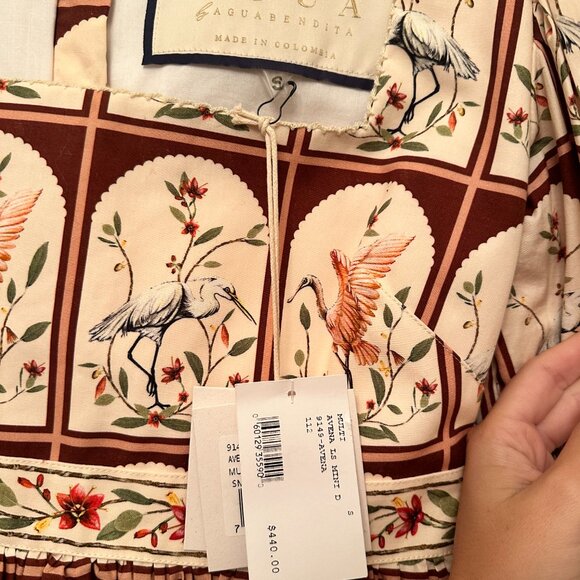 NWT Agua by Agua Bendita Avena Garza Mini Dress - Picture 3 of 3